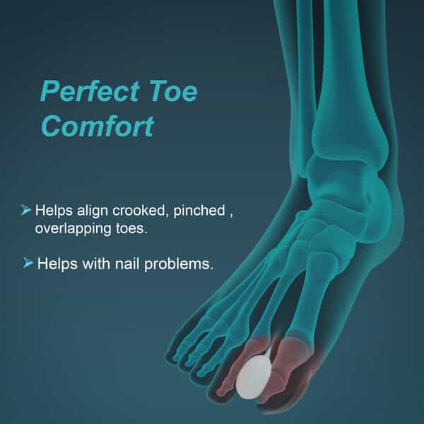 Tynor Toe Separator Silicone White Medium Pack Of 2