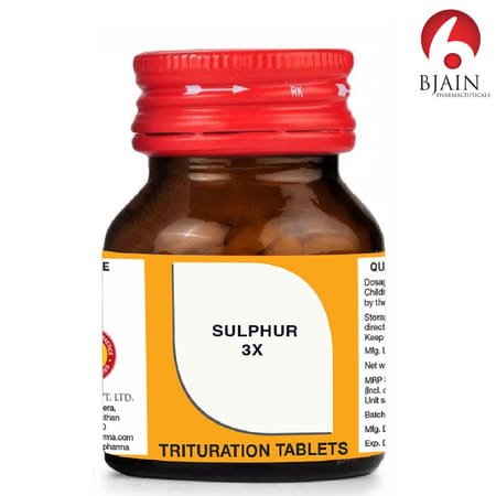 Bjain Sulphur Trituration Tablet 3x | 25gm