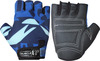 Musclexp Stout Blue Unisex Fitness Sports Gym Gloves Absorbing (Blue & Black) 1 Pair