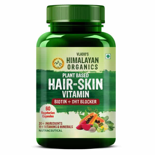 Vlado's Himalayan Organics Plant Based Hair Vitamin - 60 Veg Capsules