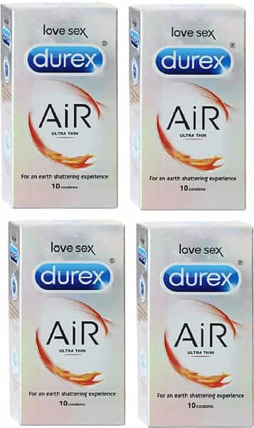 Durex Air Ultra Thin Condoms (Love Sex) (For An Earth Shattering Experience) (40S)