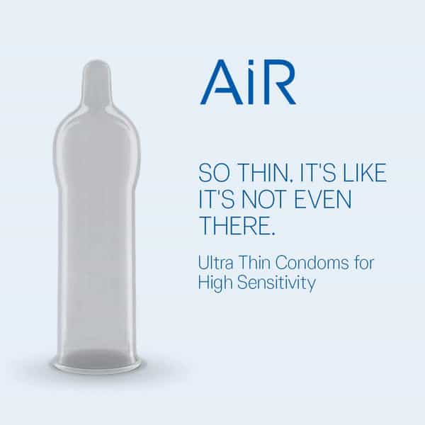 Durex Air Ultra Thin Condoms (Love Sex) (For An Earth Shattering Experience) (40S)