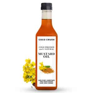 Cold Pressed Mustard Oil | 100% Pure & Natural | Hair | Body | Baby Massage - 1000ml