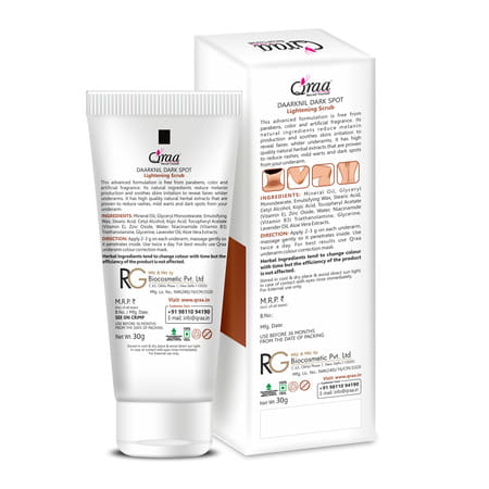 Qraa Daarknil Dark Spot Lightening Scrub - 30 Gm