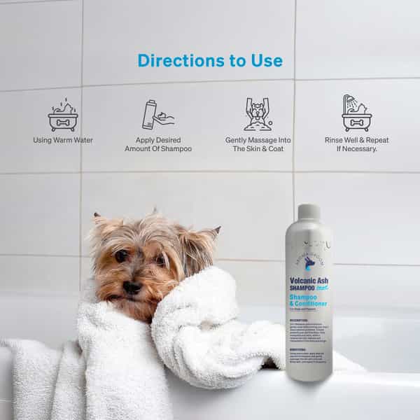 Aroma Groom Volcanic Ash 2 In 1 Pet Shampoo & Conditioner 500 Ml