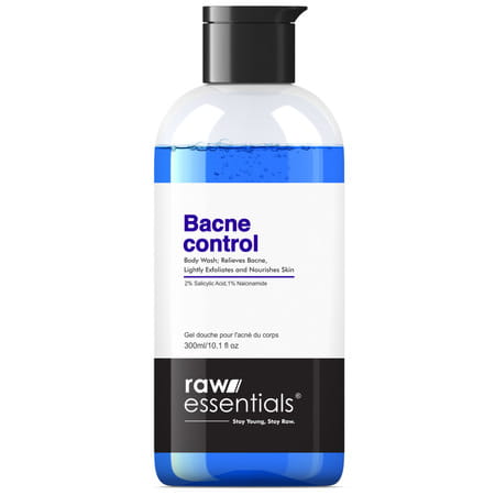 Raw Essentials Bacne Control Body Wash | 2% Salicylic Acid | Niacinamide | Sls & Paraben Free 300ml