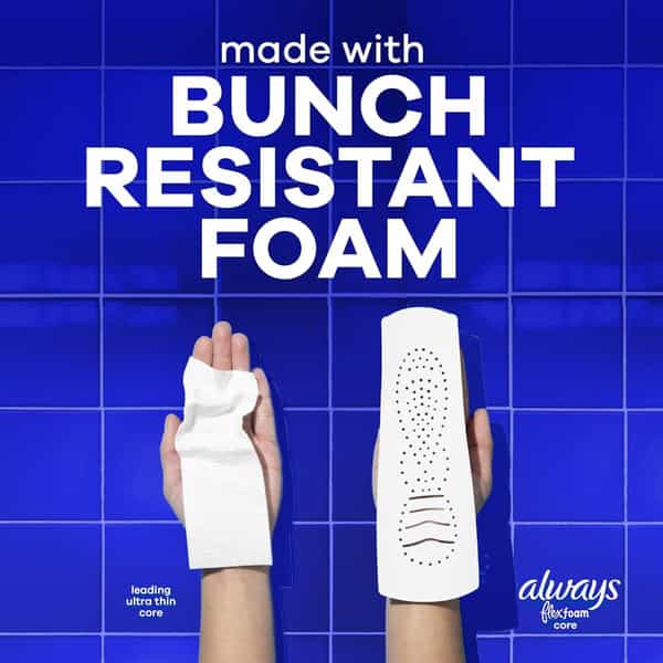 Always Infinity Feminine Pads For Women| Size 4 Overnight| With Wings| Unscented| 38 Count