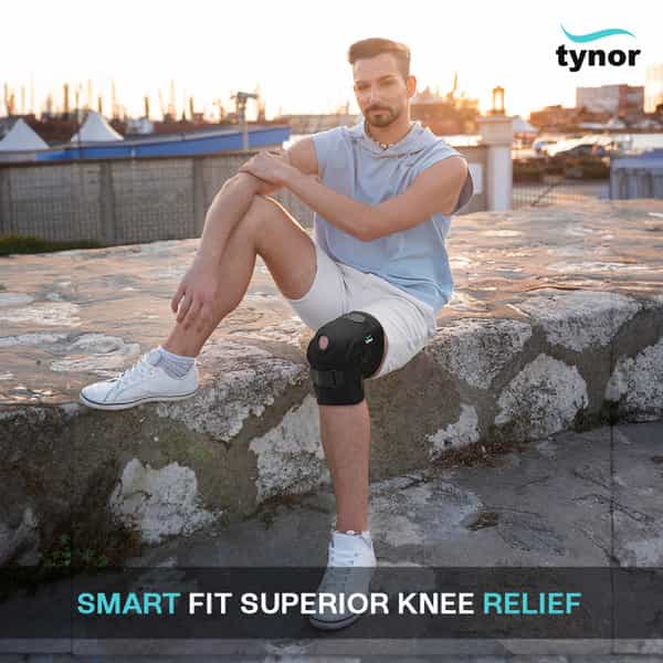 Tynor Knee Wrap Hinged (Neo) Black Large 1 Unit