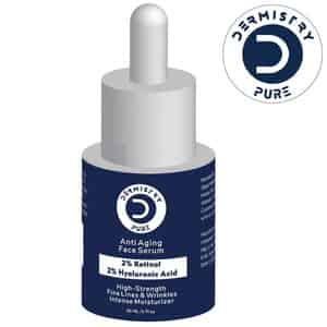 Dermistry 2% Retinol 2% Hyaluronic Acid Anti Ageing Moisturizer Fine Lines Wrinkles Face Serum 30ml