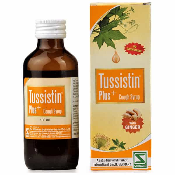 Dr. Willmar Schwabe India Tussistin Plus Cough Syrup With Ginger 100 Ml
