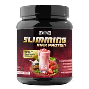 Sos Nutrition Whey Protein Slimming Max Weight Loss Herbs Multi Vitamin Strawberry Protein 454g