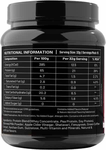 Sos Nutrition Whey Protein Slimming Max Weight Loss Herbs Multi Vitamin Strawberry Protein 454G