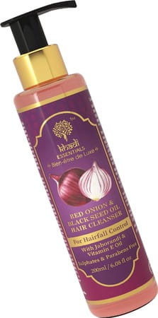 Khadi Essentials Luxurious Black Seed Oil & Red Onion Hair Shampoo For Hairfall Control - 200 Ml