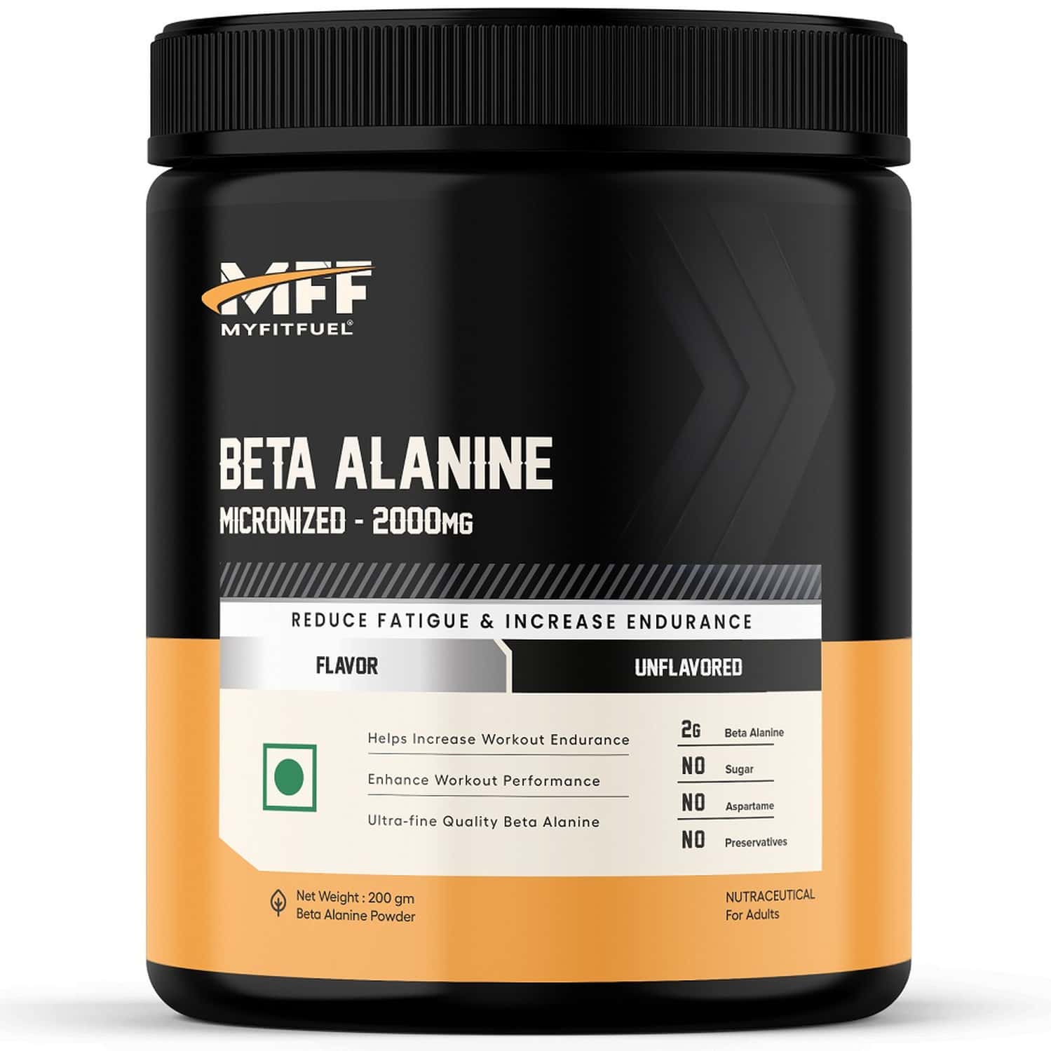 Myfitfuel Beta Alanine (200 Gm) Unflavoured| Amino Acid