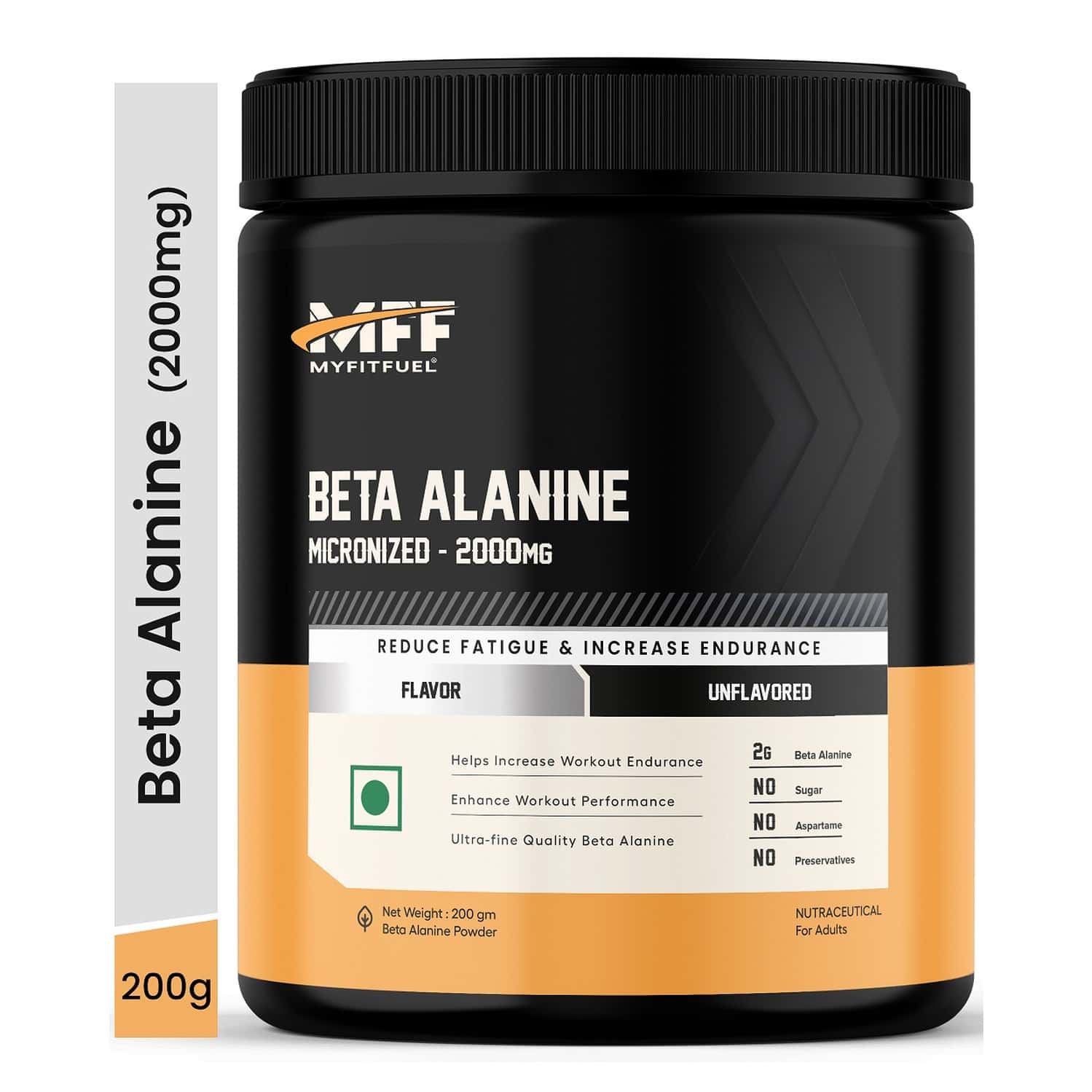 Myfitfuel Beta Alanine (200 Gm) Unflavoured| Amino Acid