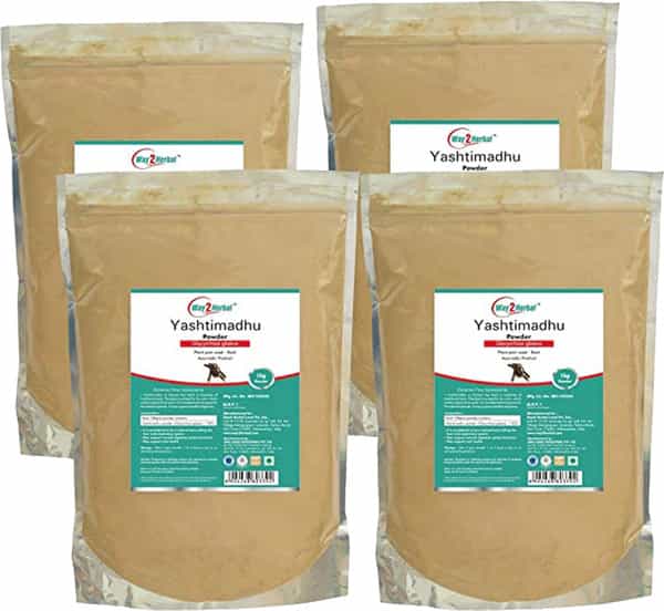 Way2herbal Yashtimadhu Powder - 1 Kg Value Pack Of 4