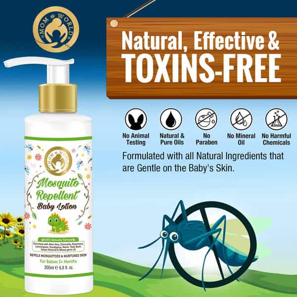Mom & World Gentle Baby Care- Baby Soap + Mosquito Repellent Baby Lotion + Baby Nourishing Oil
