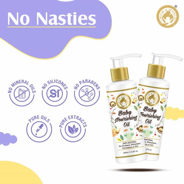 Mom & World Gentle Baby Care- Baby Soap + Mosquito Repellent Baby Lotion + Baby Nourishing Oil