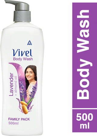 Vivel Lavender And Almond Oil Body Wash  Bottle Of 500 Ml