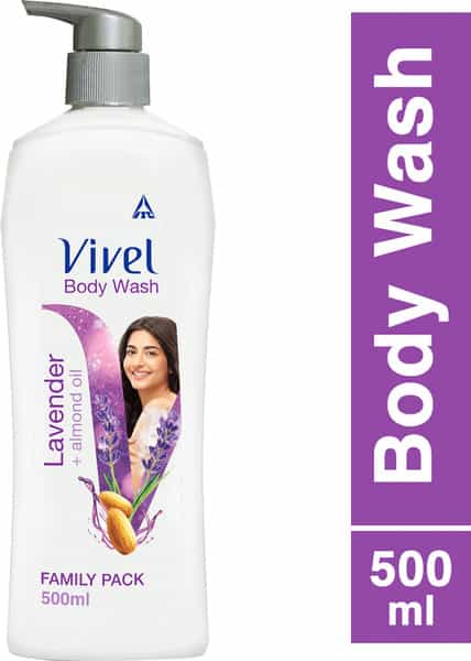 Vivel Lavender And Almond Oil Body Wash  Bottle Of 500 Ml