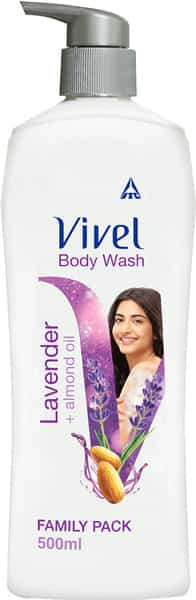 Vivel Lavender And Almond Oil Body Wash  Bottle Of 500 Ml