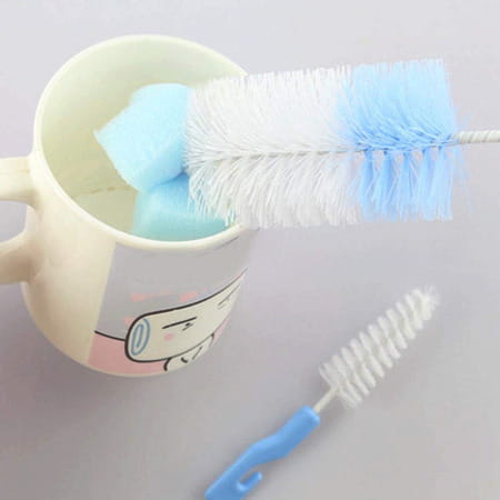 Buddsbuddy 2 In 1 Classic Baby Bottle And Nipple Cleaning Brush Yellow Bb7227