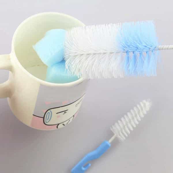 Buddsbuddy 2 In 1 Classic Baby Bottle And Nipple Cleaning Brush Yellow Bb7227
