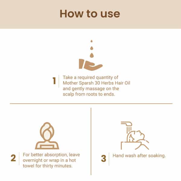 Mother Sparsh30 Herbs Natural Hair Oil -200Ml