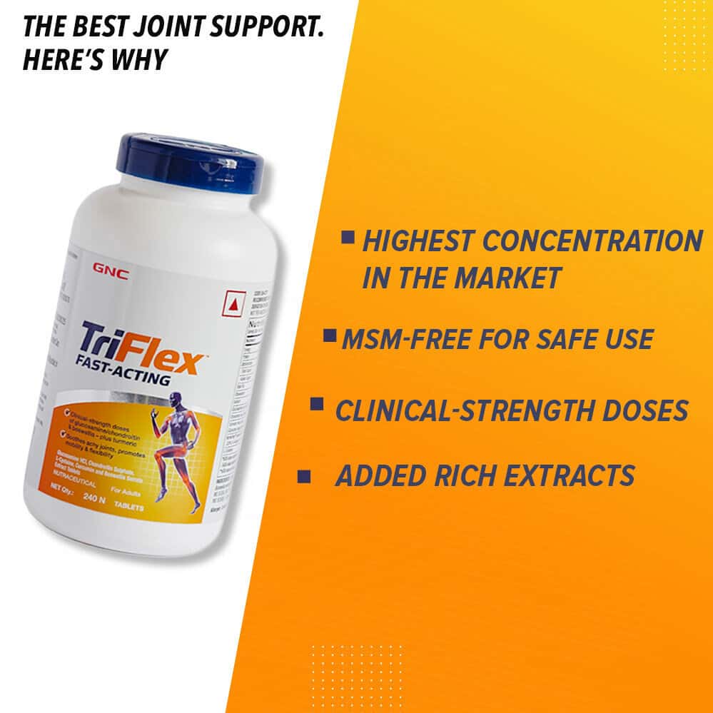 Buy GNC TRIFLEX FAST ACTING SOOTHES PAINFUL JOINTS INCLUDES