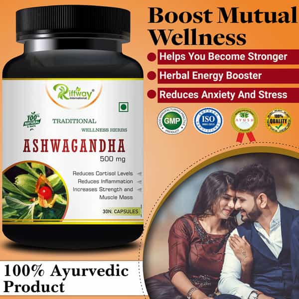 Ashwagandha Herbal Capsules For Strength And Immune Booster Stamina Of Women & Men (30 Capsules)