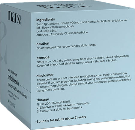 Mars By Ghc Pure Himalayn Shilajit Resin Paste 15 G