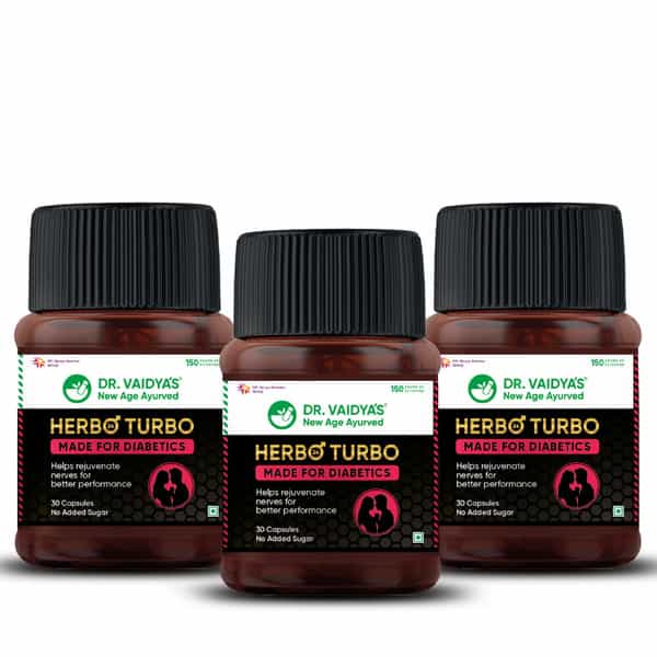 Dr. Vaidya's Herbo24turbo Made For Diabetics (Pack Of 3)
