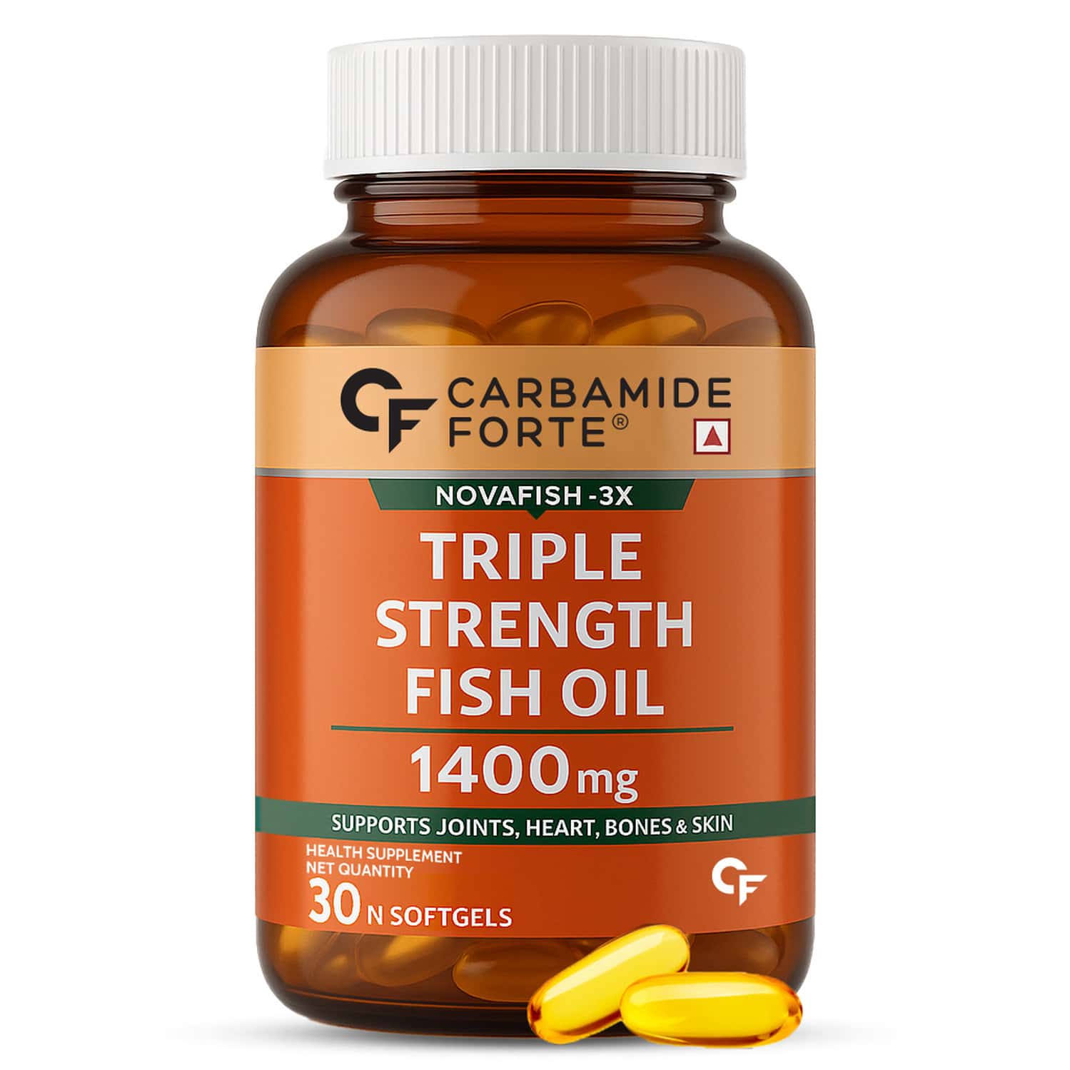 Carbamide Forte Triple Strength Fish Oil 1400mg Bottle Of 30 Softgels