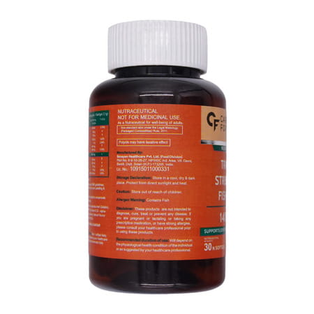 Carbamide Forte Triple Strength Fish Oil 1400mg Bottle Of 30 Softgels