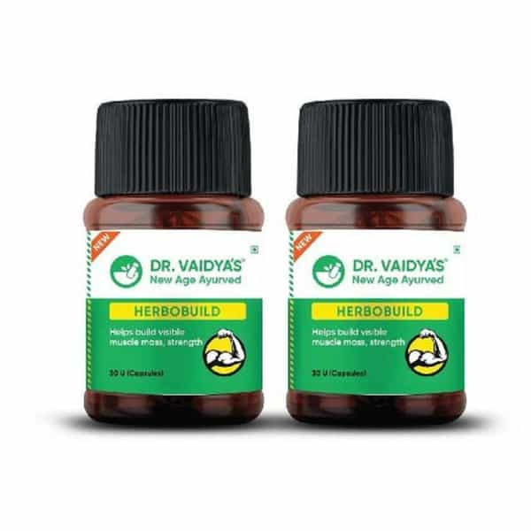 Dr. Vaidya's New Herbobuild - 30 Capsules - Pack Of 2