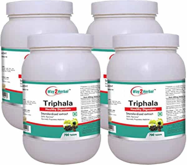 Way2herbal Triphala 700 Tablets Value Pack Of 4