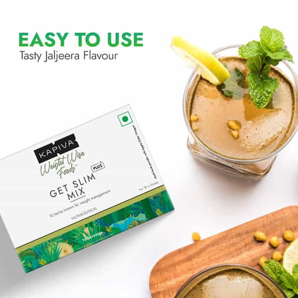Kapiva Get Slim Mix (150 Gms) | Blend Of 10 Weight-Management Herbs | For Sustainable Weight Care
