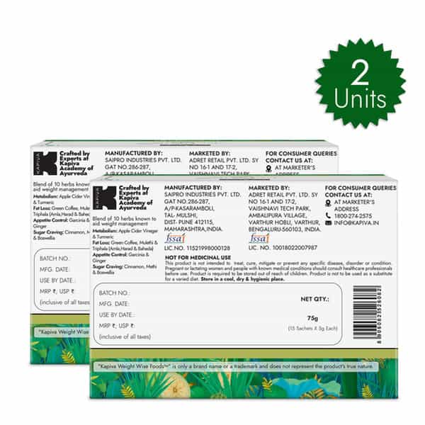 Kapiva Get Slim Mix (150 Gms) | Blend Of 10 Weight-Management Herbs | For Sustainable Weight Care
