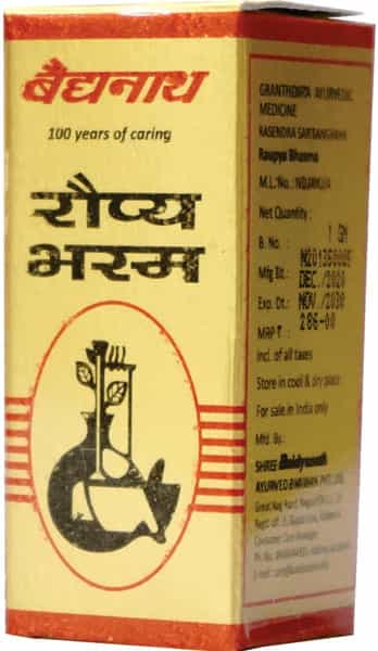 Baidyanath Asli Ayurved Roupya Bhasma - 1 Gram
