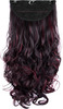 Streak Street Clip-In 24" Semi-Wavy Burgundy Hair Extensions