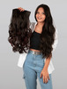 Streak Street Clip-In 24" Semi-Wavy Burgundy Hair Extensions