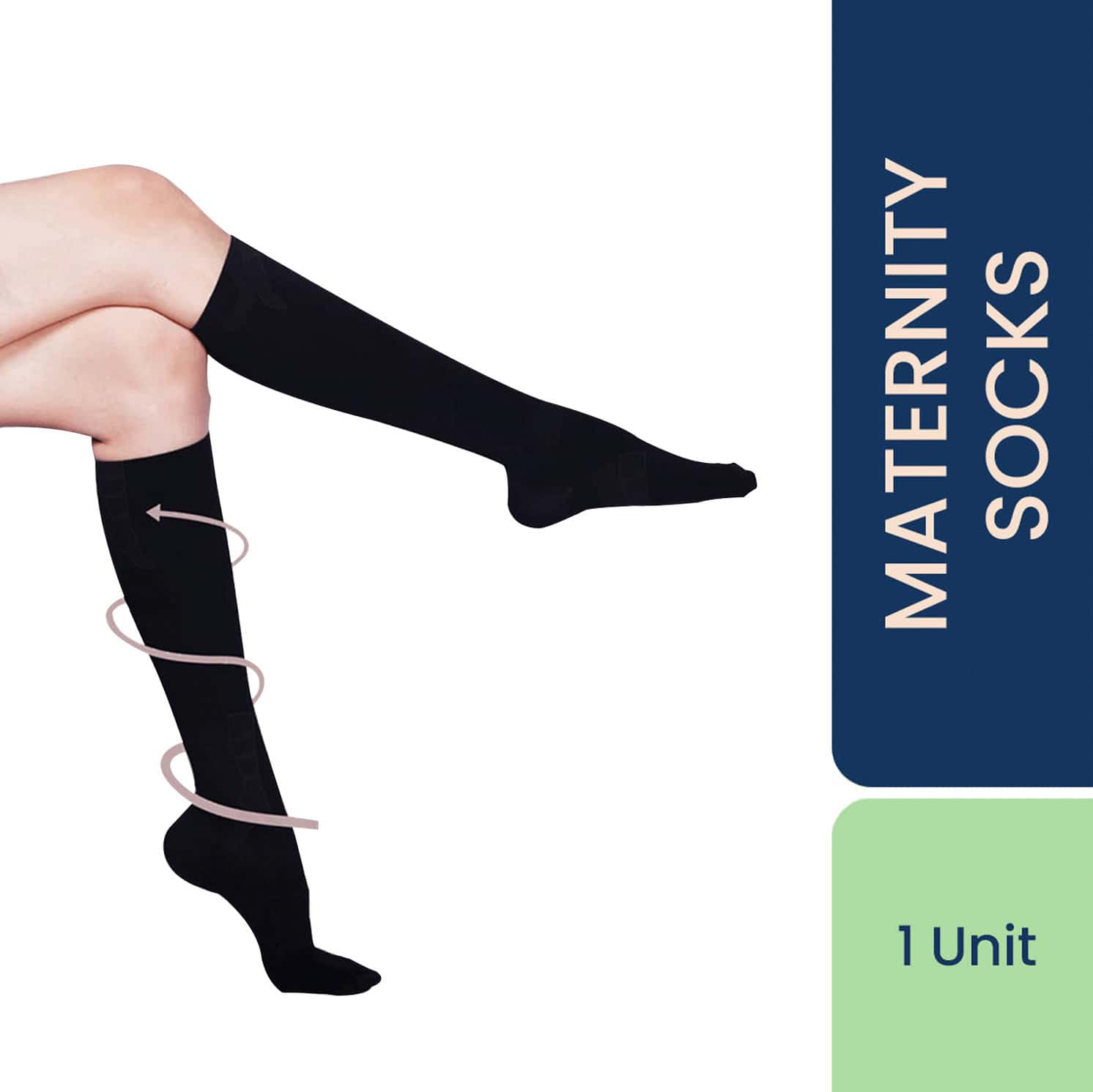 Sorgen Maternity Support Socks (Black Xlarge)