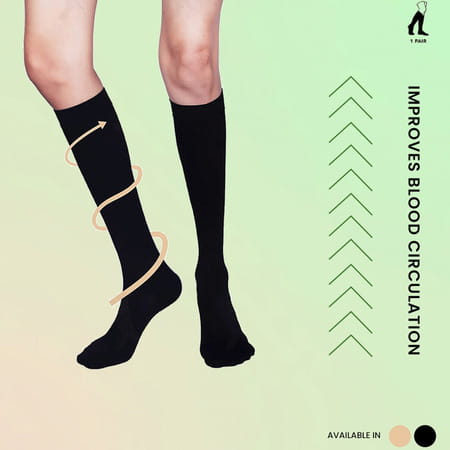 Sorgen Maternity Support Socks (Black Xlarge)