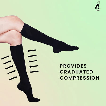 Sorgen Maternity Support Socks (Black Xlarge)