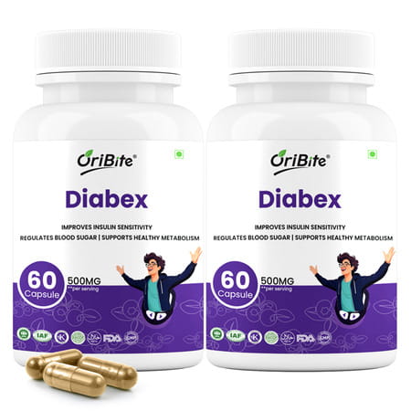 Oribite Diabetic Support Capsules For Blood Sugar Balance 60 Capsules