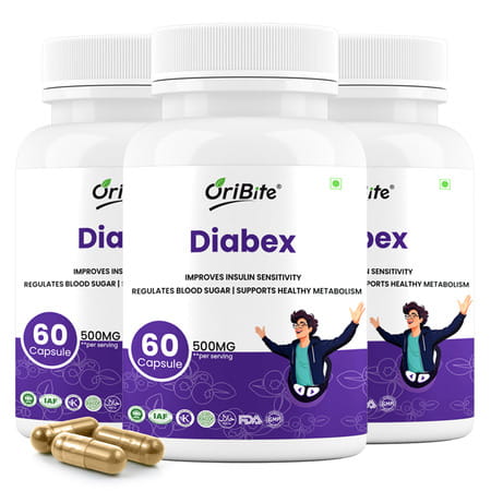 Oribite Diabetic Support Capsules For Blood Sugar Balance 60 Capsules