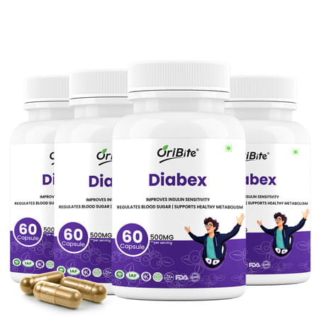 Oribite Diabetic Support Capsules For Blood Sugar Balance 60 Capsules