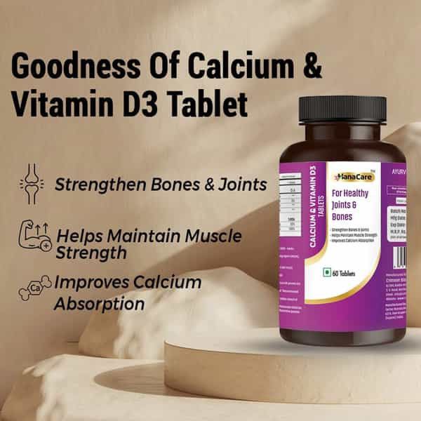 Hanacare Calcium & Vitamin D3 Tablets