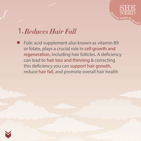 Sheneed Folic Acid & Iron Supplements For Supports Pregnancy & Iron Production 60 Tablets