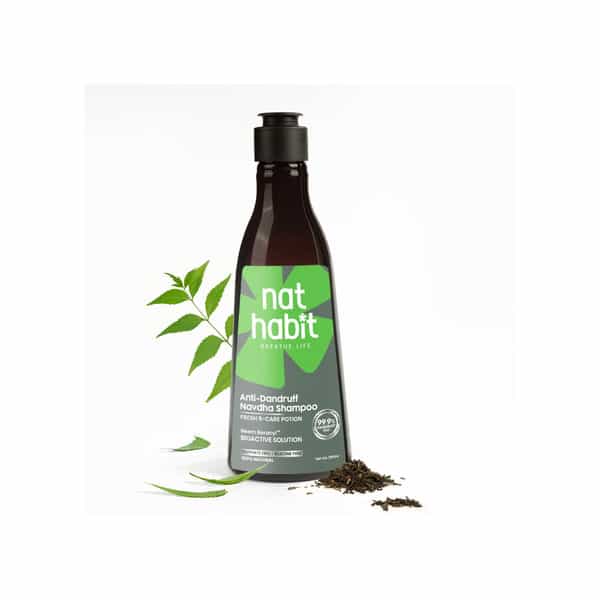 Nat Habit Anti-Dandruff Shampoo | 99.9 % Dandruff Kill With Advances Zero Flake Technology | 250 Ml